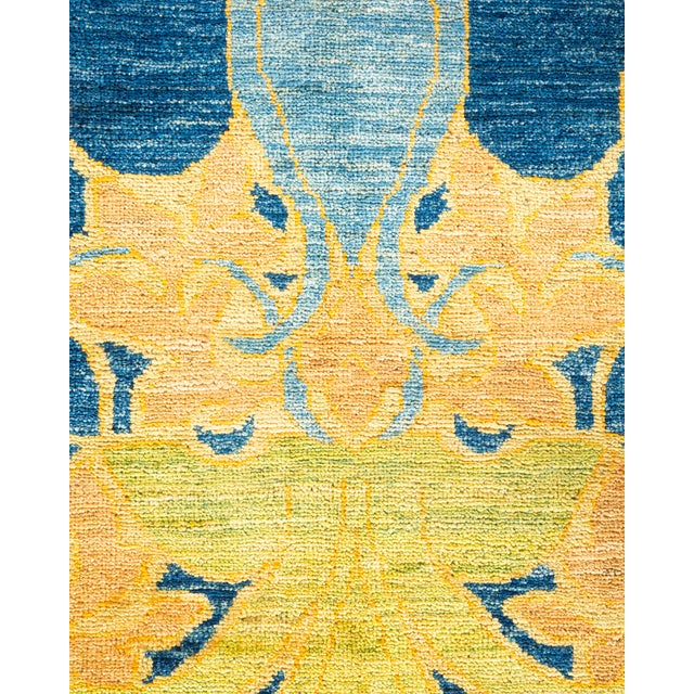 Traditional Arts & Crafts, One-of-a-Kind Hand-Knotted Area Rug - Blue, 12' 1" x 17' 3" For Sale - Image 3 of 8