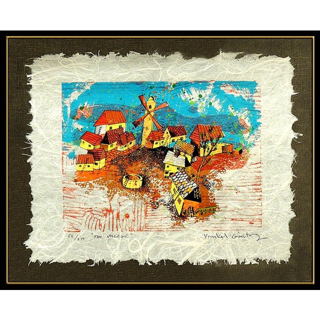Message us to inquire about custom framing options! (Included for free with every purchase) Yankel Ginzburg Silkscreen on...