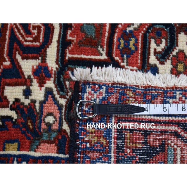 1950s Red Semi Antique Oriental Rug For Sale - Image 9 of 9
