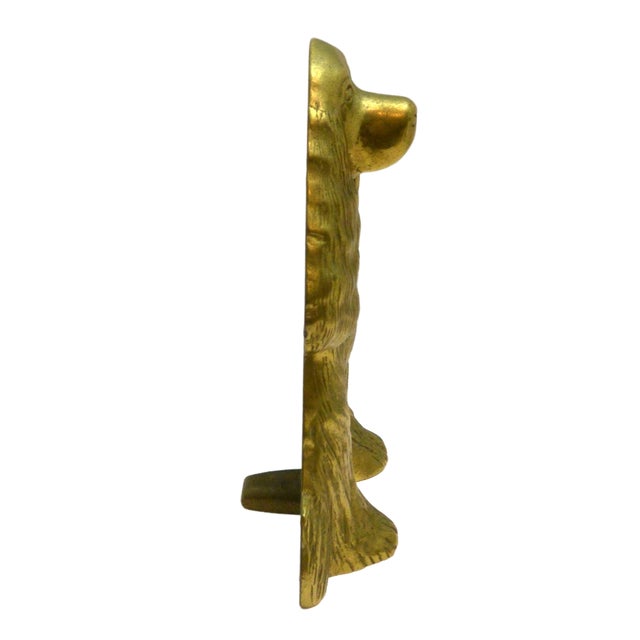 An exceptional authentic mid-century American figural doorstop produced in Waynesboro, Virginia, by the historic foundry...