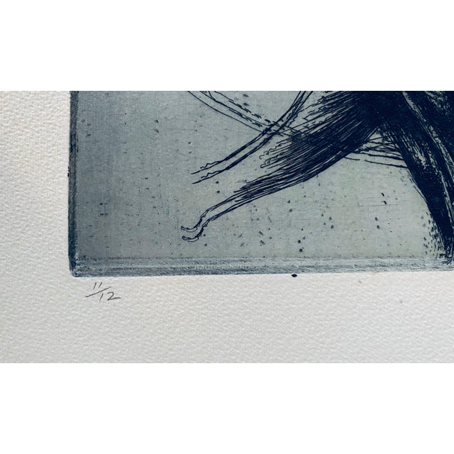 Robert A. Birmelin, Falling Figure, American Modernist Abstract Etching For Sale - Image 4 of 8
