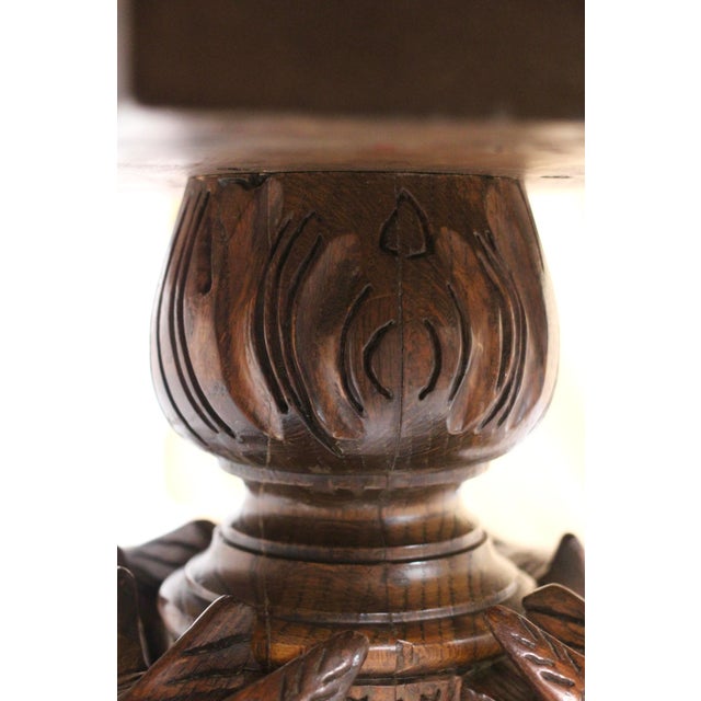 Early 19th Century Oak Coffee Table With Gargoyles For Sale - Image 11 of 17