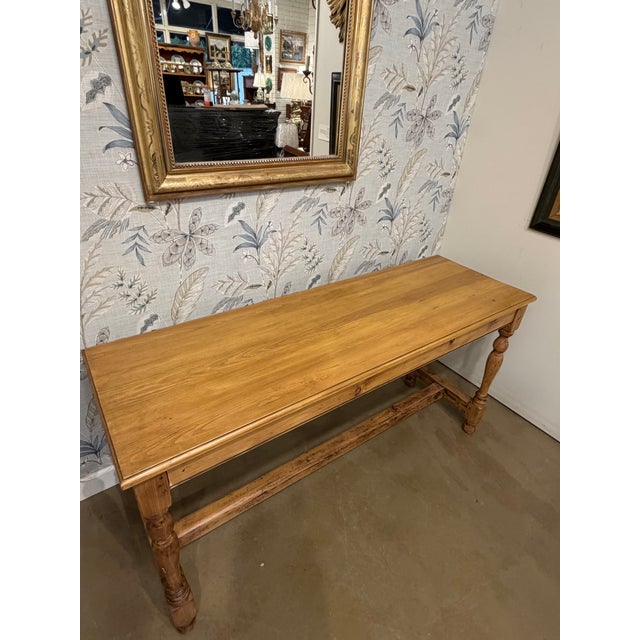 19th Century English Pine Console Table For Sale - Image 10 of 12
