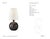 Thomas O'Brien by Visual Comfort Signature Tiny Terri Round Accent Lamp in Bronze with Linen Shade Designer: Thomas...