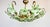 1970s Vintage Murano Style Hand-Painted Green Glass Floral Flush Mount Chandelier⁠ For Sale - Image 10 of 18