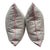 Modern 22'' Gray Dot With Pink Trim Pillows For Sale - Image 3 of 6