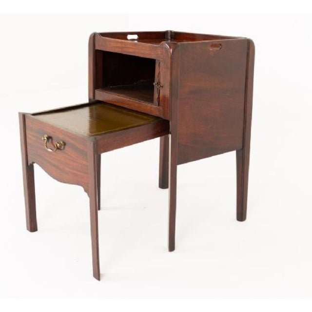 Wood Georgian Mahogany Bedside Cabinet, 1800 For Sale - Image 7 of 7