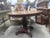 Brown Vintage Walnut Oval Center Table With Pedestal Base For Sale - Image 8 of 12