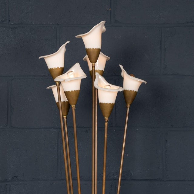 Vintage Italian Calla Floor Lamp by Angelo Lelli for Arredoluce, 1960 For Sale - Image 17 of 18