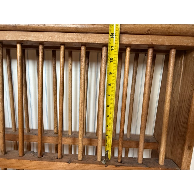 Antique English Pine Edwardian Plate Rack for 50 Dishes For Sale - Image 17 of 17