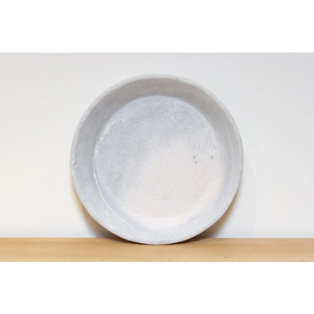 1990s White Marble Dough Bowl For Sale - Image 5 of 7