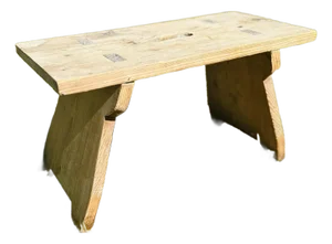 Antique Primitive Pine Bench