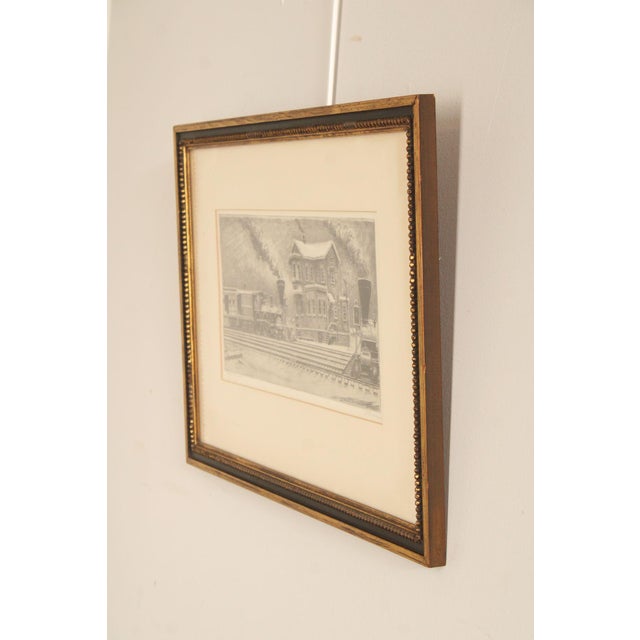 George A. Bradshaw Train Etching, 'Coalport, Trenton, 1885' For Sale - Image 4 of 12
