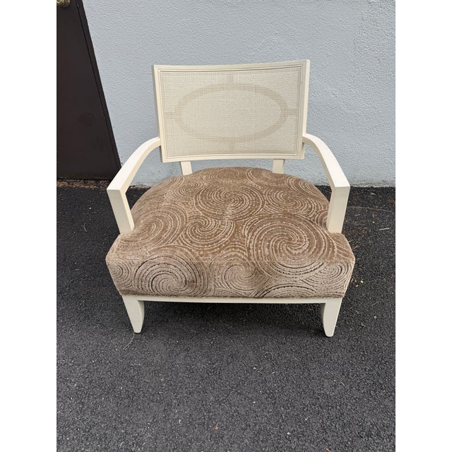 A Barbara Barry for Henredon side chair with cane back. Is basically unused but you will find some marks due to it being...