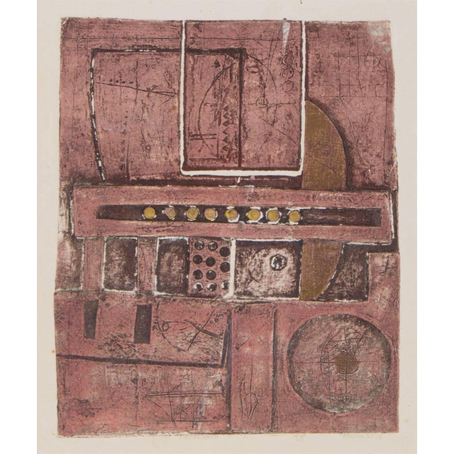 Dimensions w/Frame: 16 3/4" x 14 3/4" Zvi Tolkovsky was among the founders of the current Bezalel Academy. Also among the...