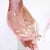Pair of Mid-Century Hand-Blown Murano Rose Hued Cockateel Sculptures W/ 24k Gold For Sale - Image 12 of 13