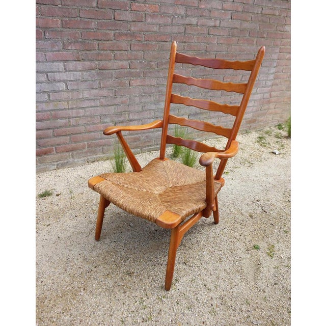 Mid-Century Dutch Organic Shaped Armchair from De Ster Gelderland, 1950s For Sale - Image 10 of 18