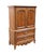 Drexel Heritage Drexel Heritage Brittany Collection Solid Pecan Country French Style 41" Door Chest W. Floral Accents 202-420 For Sale - Image 4 of 18