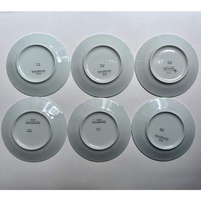 1990s Limoges "Alahambra" Cocktail Plates - Boxed Set of 6 For Sale - Image 13 of 18