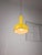 Small Vintage Yellow Metal Lamp For Sale - Image 3 of 11