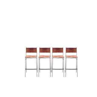 Bar Stools by Tito Agnoli for BBB Bonacina, 1999, Set of 4 For Sale