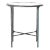 Jessa Forged Metal Round End Table - Silver For Sale