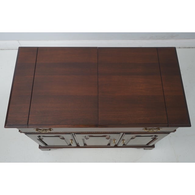 Ethan Allen Cherry Georgian Court Flip Top Server For Sale In Philadelphia - Image 6 of 12