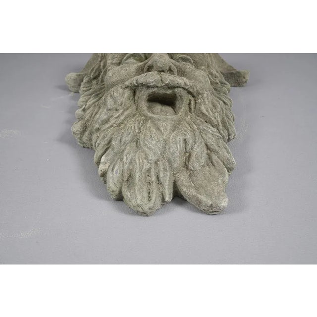 Large and Heavy Devil Wall Mask, 1930s, Concrete For Sale - Image 4 of 10