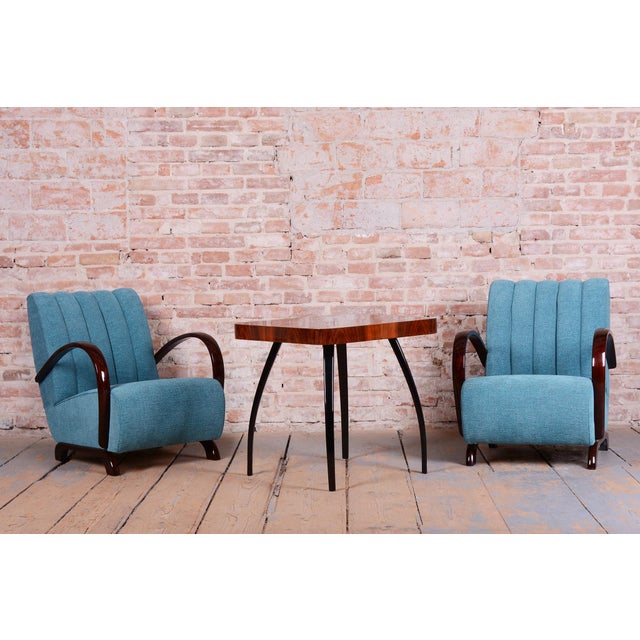 Art Deco Armchairs by J. Halabala for Up Zavody, Czech, 1930s, Set of 2 For Sale - Image 6 of 17