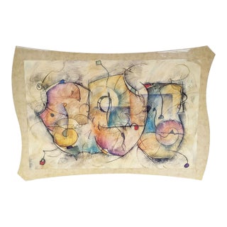 Eric Waugh “Bravo” Large Mounted Lithograph For Sale