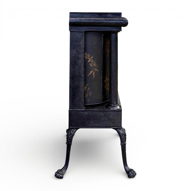 Early 19th Century Neoclassical Japanned Tole and Iron Rotating Plate Warmer For Sale In Atlanta - Image 6 of 11