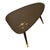 Mid-Century Modern Triangle Table/Guitar Pick End Table - Custom Crafted in Oregon, Maker Unknown For Sale - Image 3 of 7
