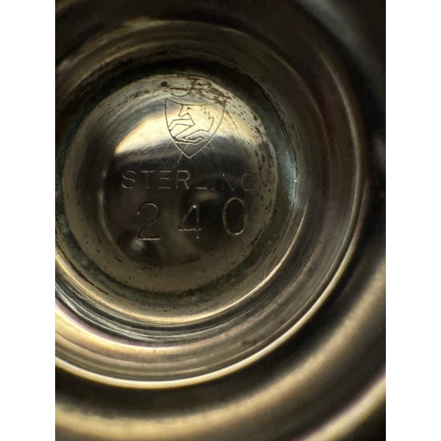 English Antique Revere Sterling Salt & Pepper Shakers For Sale - Image 3 of 4