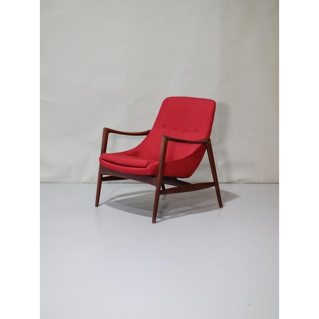 Armchair in Teak and Red Upholstery by Rastad & Relling for Dokka Möbler, Norway, 1950s For Sale - Image 15 of 15
