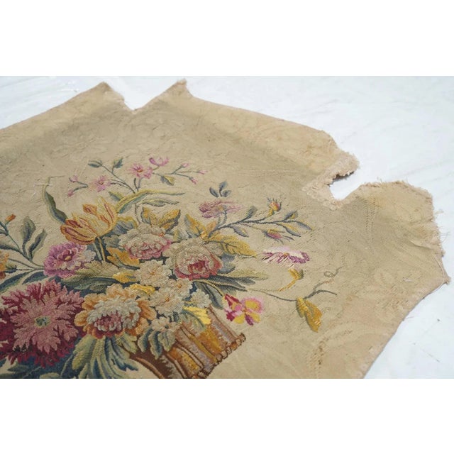 Antique French Tapestry Seat Cover. Circa 1890 One of Pair 2'4'' X 2'8'' For Sale In New York - Image 6 of 9