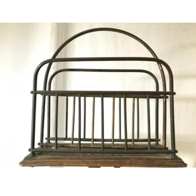 Frank Lloyd Wright Antique Magazine Rack Arts and Crafts For Sale - Image 4 of 8