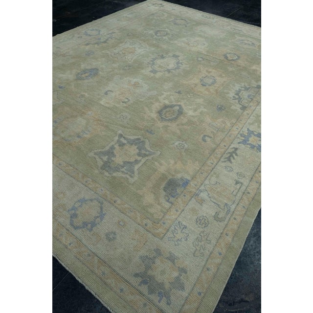 Oushak Rug 9'6" x 12'5" #17872 For Sale - Image 4 of 8