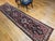 Vintage Persian Bakhtiari Tribal Runner, Hand-Knotted Wool, Floral Bouquets & Medallions, Navy & Ivory, 3x12 For Sale - Image 4 of 16