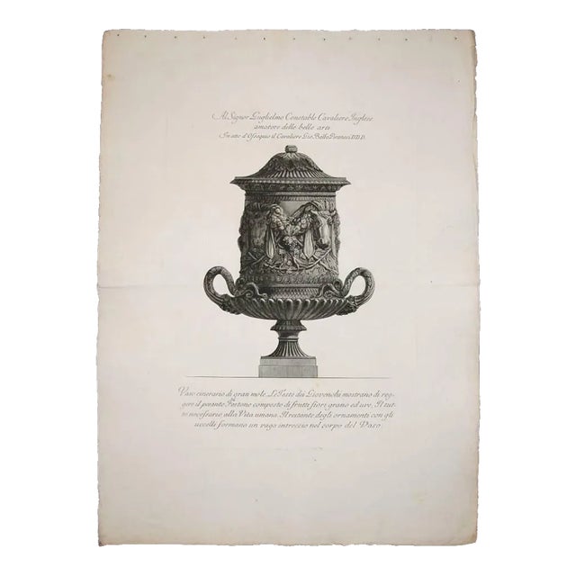 Vaso Cinerario di Gran Mole 1778 For Sale