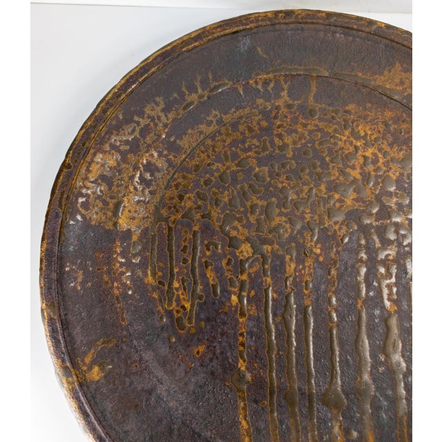 Mid-Century Modern Mid-Century Modern Contemporary Studio Art Pottery Charger by Henry Gerhardt For Sale - Image 3 of 12