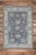 Blue Handwoven Modern Turkish Oushak Rug 4'11" X 6'8" For Sale In Houston - Image 6 of 6