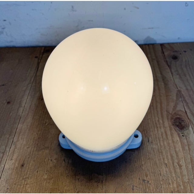 Vintage Porcelain and Milk Glass Ceiling Light, 1960s For Sale - Image 12 of 14