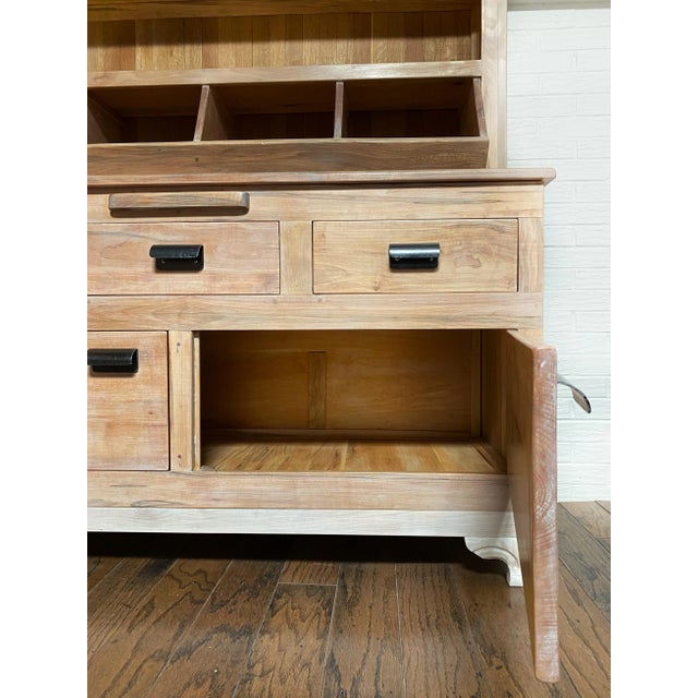 Maple Farmhouse Cupboard With Cubbies Chairish