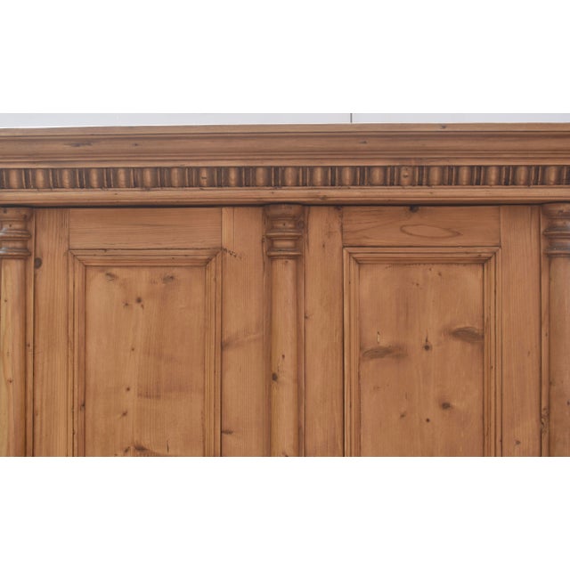 Brown Pine Two Door Armoire, Hungary, Circa 1890 For Sale - Image 8 of 17