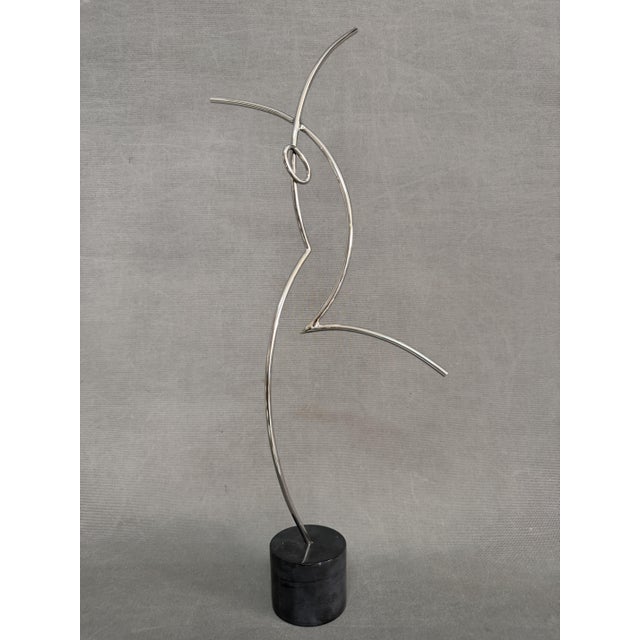 Andreu Alfaro, Penagos Prize Sculpture, 1992, Steel on Marble Base For Sale - Image 3 of 7