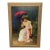 19th Century Oil Portrait of an Elegant Victorian Lady With Red Parasol, Signed by William Oliver (1823–1901) Gilt Framed For Sale