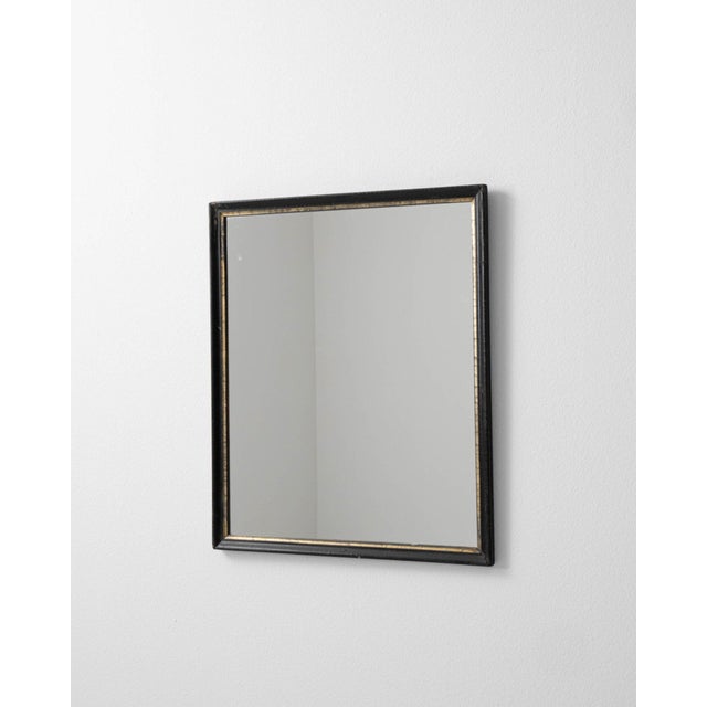 19th Century France Napoleon III Black Wood Mirror For Sale - Image 10 of 10