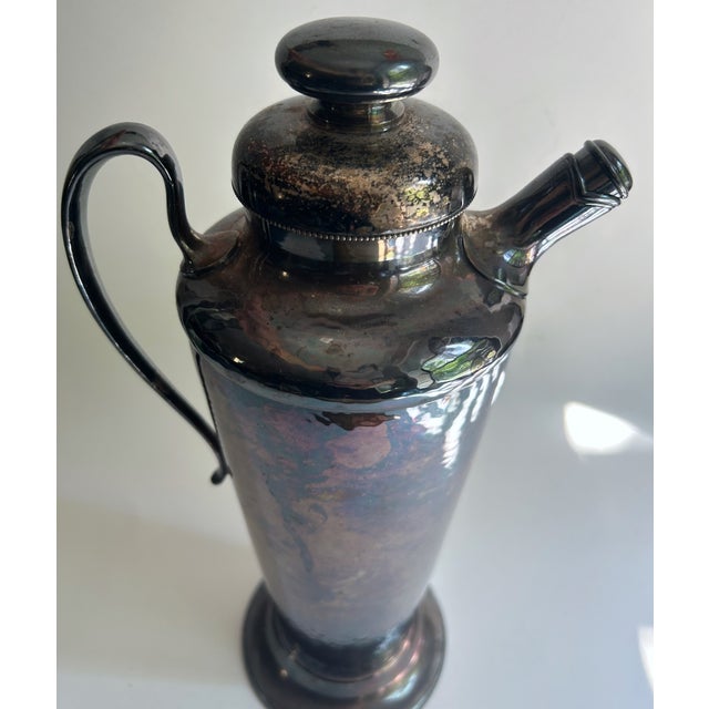 1920s Art Deco Meriden Silver Co. Handled Cocktail Pitcher For Sale - Image 18 of 18