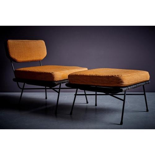 1960s Set of Elettra Lounge Chair with Ottoman attributed to Studio BBPR for Arflex, 1960s For Sale - Image 5 of 14