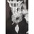 Early 21st Century Venetian White and Transparent Floral Murano Glass Wall Sconce by Simoeng for Simoeng For Sale - Image 5 of 7